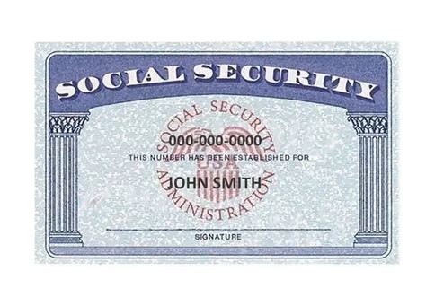 Create Social Security Card Template