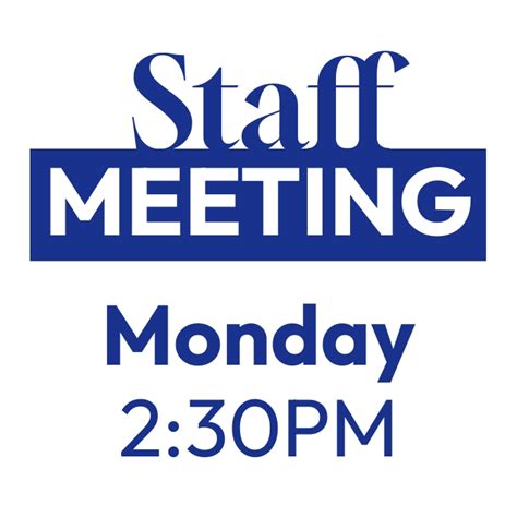 create staff meeting flyer template