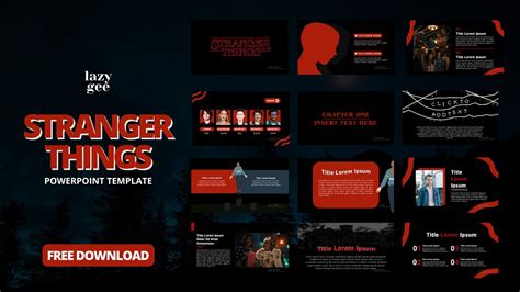 Create Stranger Things PowerPoint Template