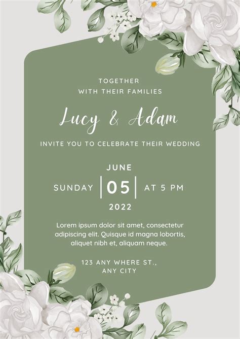 Create Your Own Wedding Invitation Template