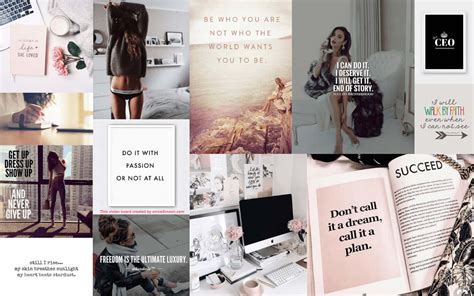 Dream vision board wallpaper for laptop