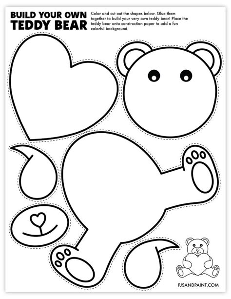 Create Your Own Bear Stencil Designs