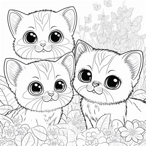 Create your own cat coloring pages