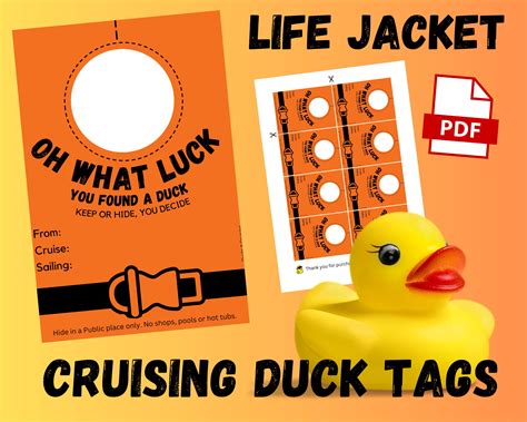 How to create your own printable cruising duck tags templates