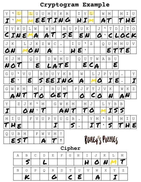 Create your own cryptograms