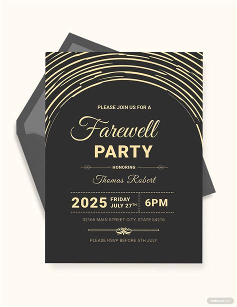 Create Your Own Farewell Invitation Template