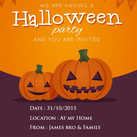 Create Your Own Halloween Party Invitation