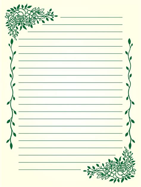 Create Your Own Lined Stationery Paper Template