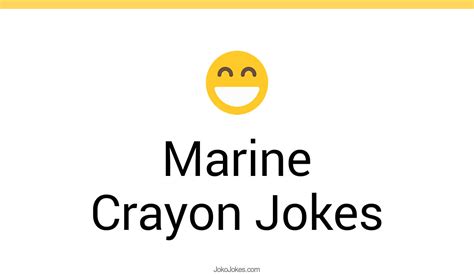 A playful illustration of a person creating a marine crayon joke