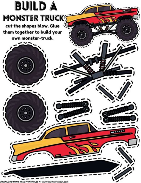 Create Your Own Monster Truck Template