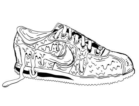 Create Your Own Nike Shoes Coloring Pages