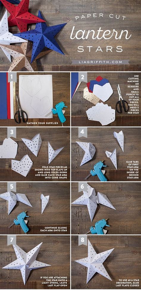 Creating your own paper star lantern template from scratch