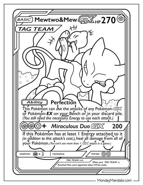 Create Your Own Pokémon Card Coloring Pages