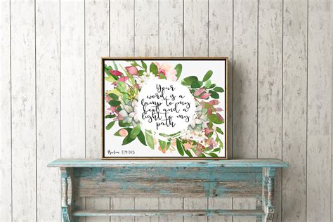 Create Your Own Printable Bible Verse Wall Art