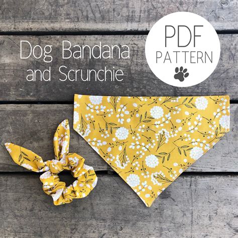 Create Your Own Printable Dog Bandana Pattern Template