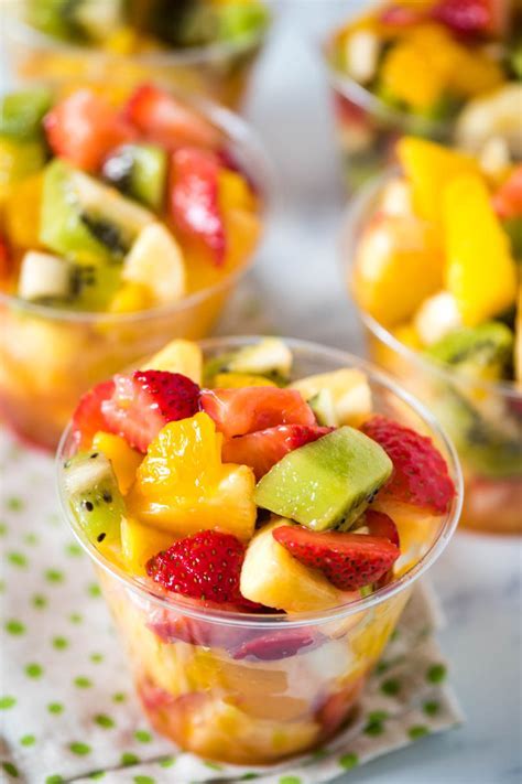 Creating a nutritious fruit cup is easy and fun.