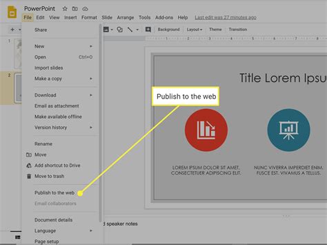 Creating a new Google Slides presentation