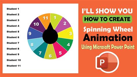 Creating a spinning wheel animation in Google Slides