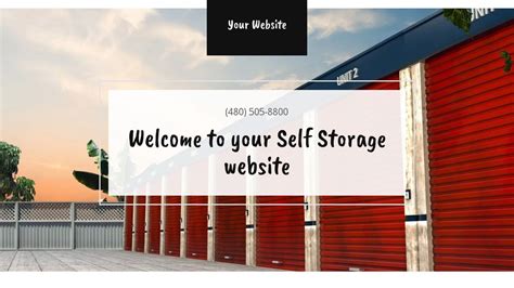 Creating a User-Friendly Self Storage Website