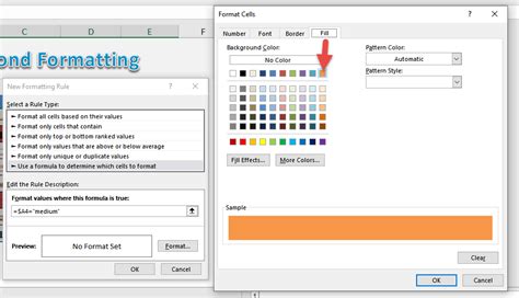 Creating a Drop-Down List with Conditional Formatting