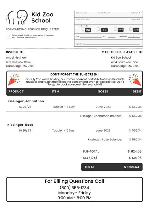 Creating Effective Childcare Invoices