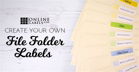 Creating File Folder Labels