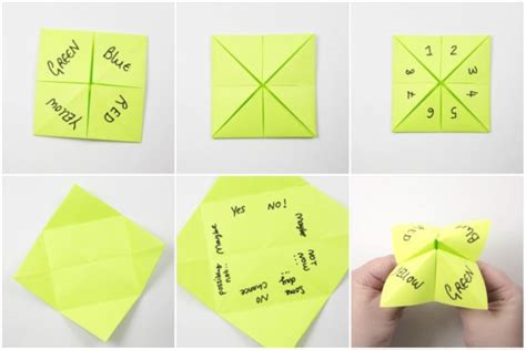 Creating Flaps Origami Fortune Teller