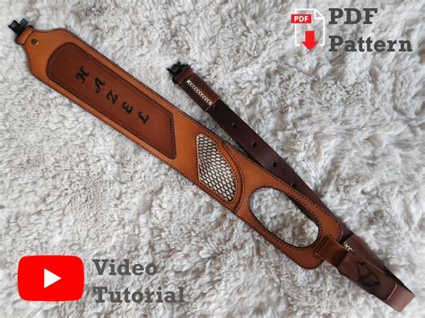 Creating a leather rifle sling template from an existing sling