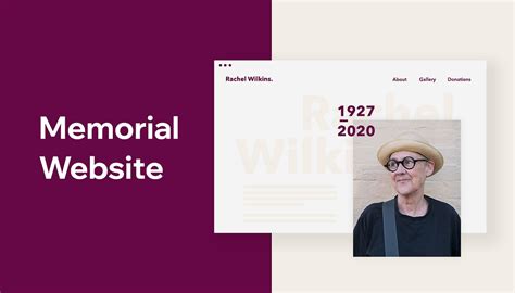 Creating a memorial website