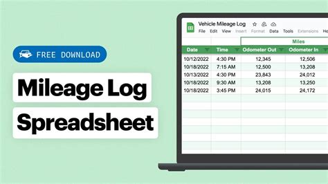 Creating a Mileage Log Template in Excel