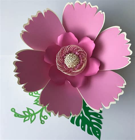 Creating Paper Flowers with SVG Templates