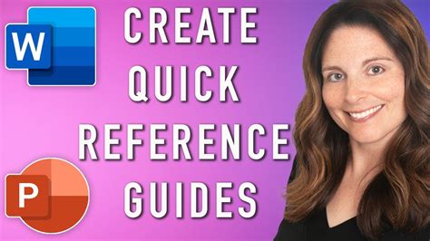 Creating Quick Reference Guide Template PowerPoint