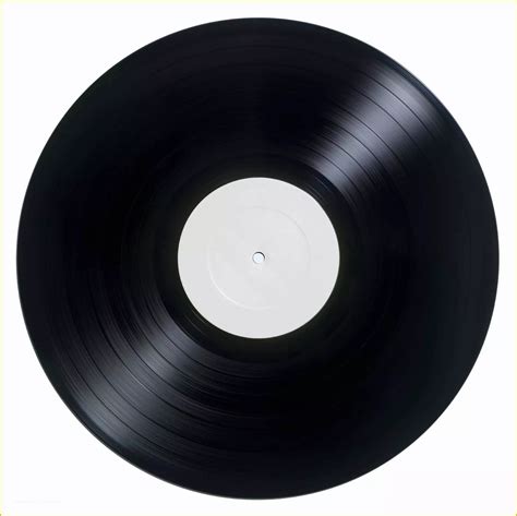 Creating vinyl record template from real-world vinyl record