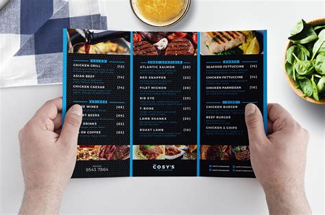 Creating Your Own Tri-Fold Menu Template