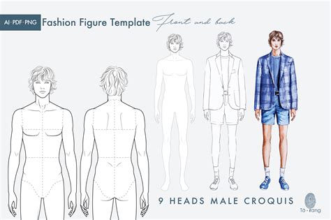 Creating your own male fashion design templates