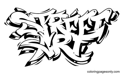 Creating Your Own Street Art Graffiti Coloring Pages