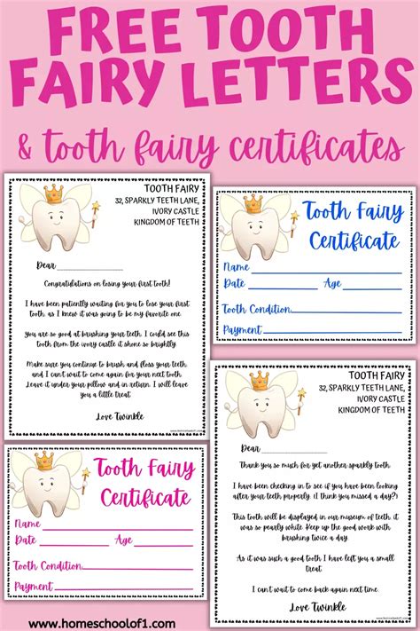 Creating Your Own Tooth Fairy Note Printables