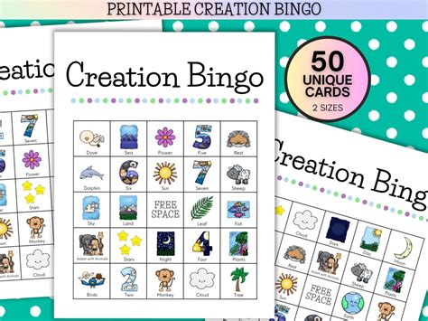 Creation Story Bingo