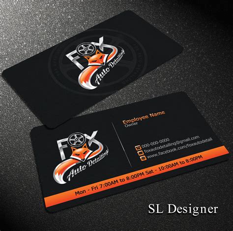 Creative Auto Detailing Business Card Template