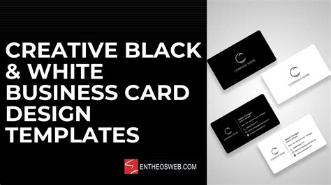 Creative Black and White Business Card