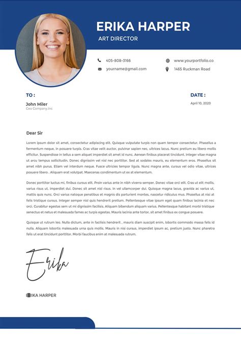 Creative Cover Letter Templates