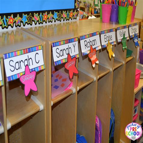 Creative cubby name tags ideas