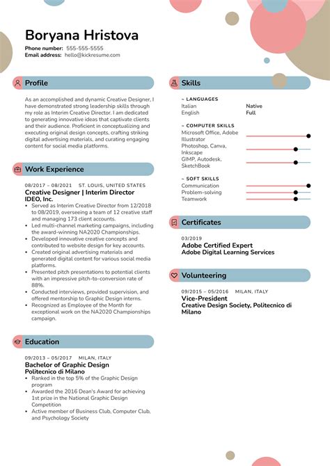 Creative Director Resume Template