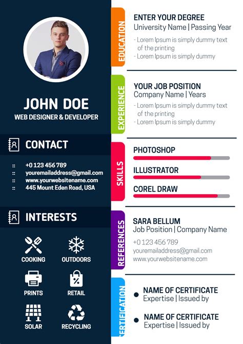 Creative Graphic Design Resume