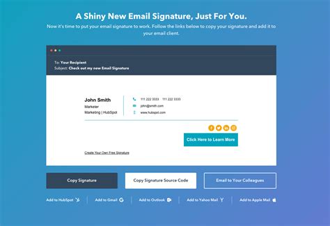 Creative Hubspot Email Signature Template