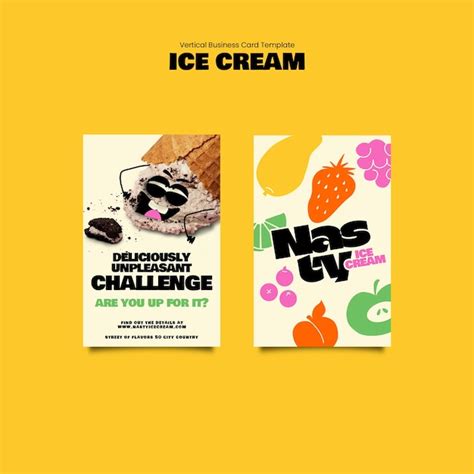 Creative Ice Cream Template Design