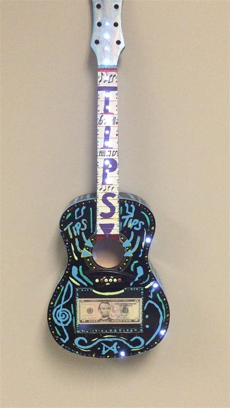 A creative jar with guitar