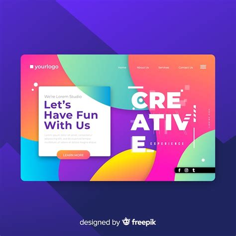 Creative Landing Page Template