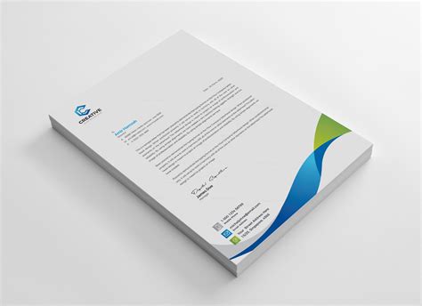 Creative letterhead template design