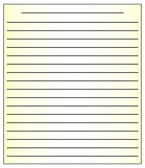 Creative Lined Writing Paper